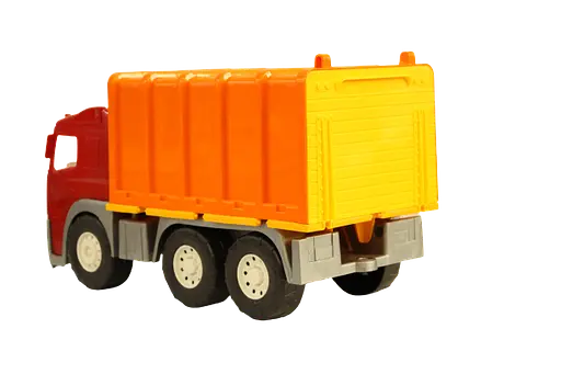 Детская пластиковая машинка для мальчика Магирус Фургон с широкими колесами машинка для песочницы Красная - фото 3