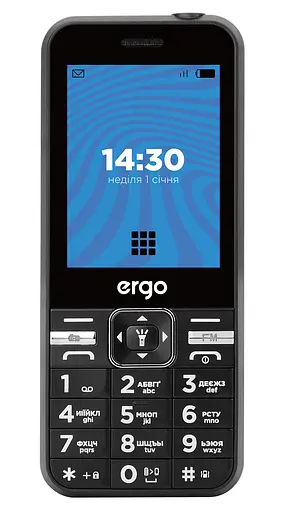 Мобільний телефон Ergo E281 Dual Sim Black - фото 1