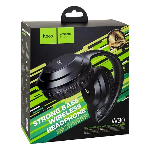Навушники стерео гарнітура Hoco W30 Fun Move (Чорний) - фото 5