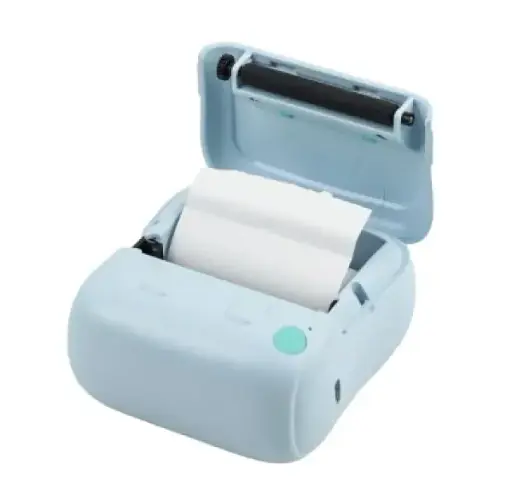 Фотопринтер INFINITY PHOMEMO 22 PORTABLE MINI BLUE + 1 рулон белой бумаги - фото 2