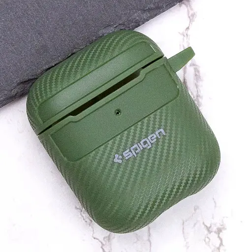 Футляр SGP Shockproof для наушников Airpods 1/2 Pine green - фото 3