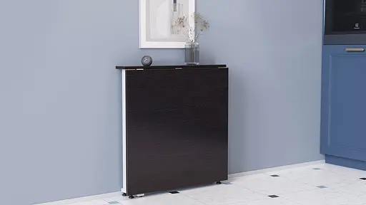 Стіл-книга трансформер Оріон 1 Ferrum-decor 750x810x730 Білий метал ДСП Венге Магія 16 мм (FRD-105425) - фото 5