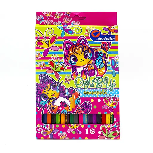 Олівці дерев’яні J. Otten Котики, 18 кольорів