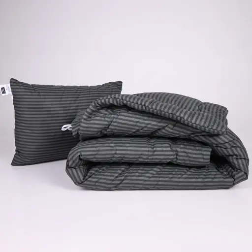 Набір MirSon №1065 Сolor Fun Line Stripe Black Thinsulate 155 х 215 см чорний (2200010875607) - фото 1
