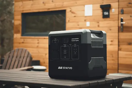 2E Портативная электростанция Syayvo 2400 Вт, 2560 Вт/ч, WiFi/BT, параллельное подключение, быстрая зарядка - фото 5