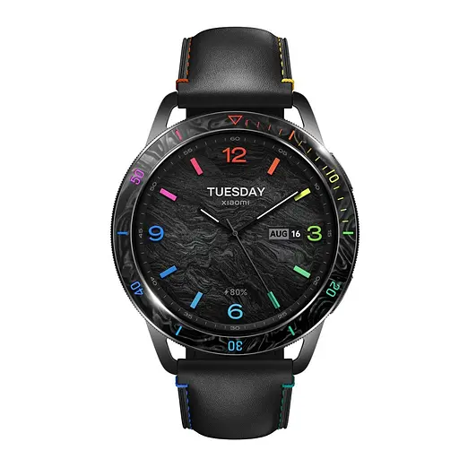 Ремінець шкіряний Tamister для годинника Xiaomi Watch 2/ 2Pro/ S4/ S3/ S2/ S1 22 мм Black-rainbow - фото 5