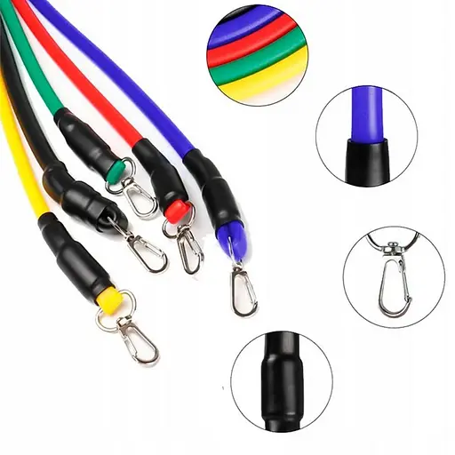 Набір еспандерів трубчастих силових "Power Strength Tube" NE-PW-5 5 шт - фото 2