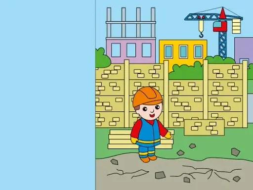 Розфарбовуємо, вирізаємо, клеїмо. Хто будує дім? - фото 4