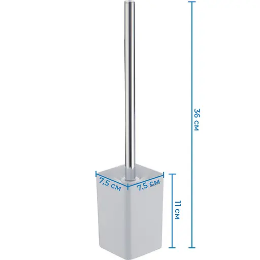 Йоржик настінний Zerix A8010 білий ZX2817, Хром - фото 2