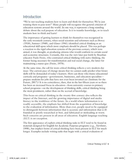 Critical Thinking in ELT. A Working Model for the Classroom - фото 4