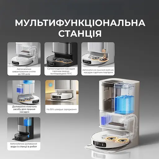 Робот-пилосос миючий Dreame Bot L40 Ultra AE Black - фото 4