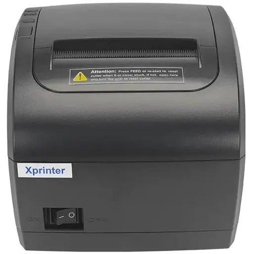 Друкарка чеків Xprinter XP-Q838L (термодрук, 230 мм/с, стрічка 80 мм, USB+Lan, авторізак, чорний)