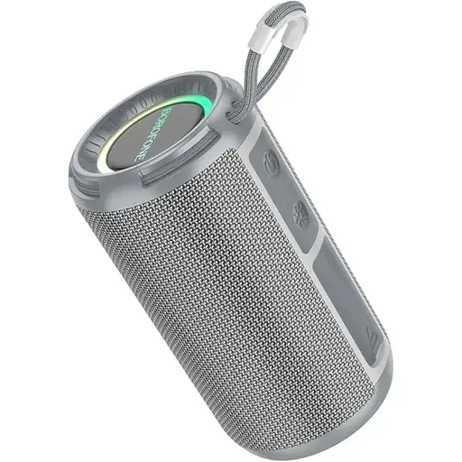 Портативна bluetooth колонка Borofone BR37 TWS з LED підсвічуванням dark сірий - фото 1