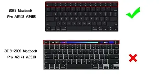 Накладка на клавіатуру DK для Apple MacBook Pro 16" 2021 - 2024 USA силікон чорний (013282) - фото 7