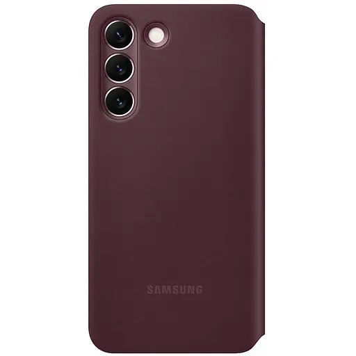 Оригінальний чохол-книжка Samsung для Galaxy S22 Plus S-View Flip Cover Smart Burgundy - фото 5
