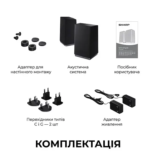 Акустична система Sharp CP-AWS2001 - фото 2