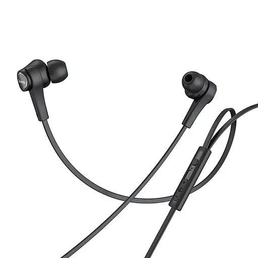 Проводные наушники Hoco M66 Passion in-line control eaphones with mic Hi-Res, 3.5mm, 1.2m, black - фото 2