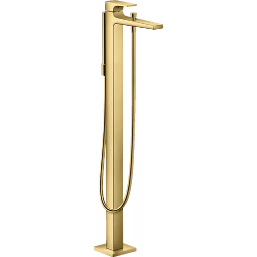 Смеситель для ванны Hansgrohe Metropol напольный Polished Gold Optic 32532990 Золотой - фото 1