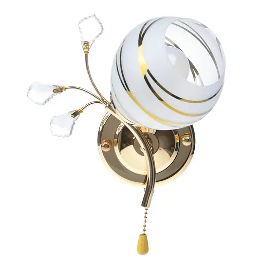 Бра Brille LK-245W/1 настінне накладне з вимикачем класичне E14 FG - фото 3