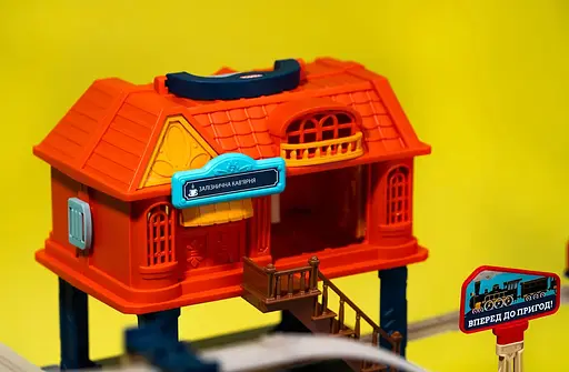 Игровой набор Otamanko Храбрый Паровозик трюковая железная дорога 207 деталей - фото 7