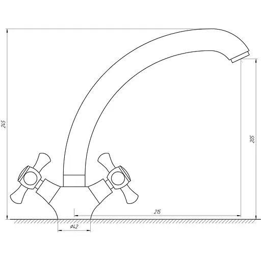 Змішувач для кухні Domino DKF-204-08-CRUIZE - фото 4