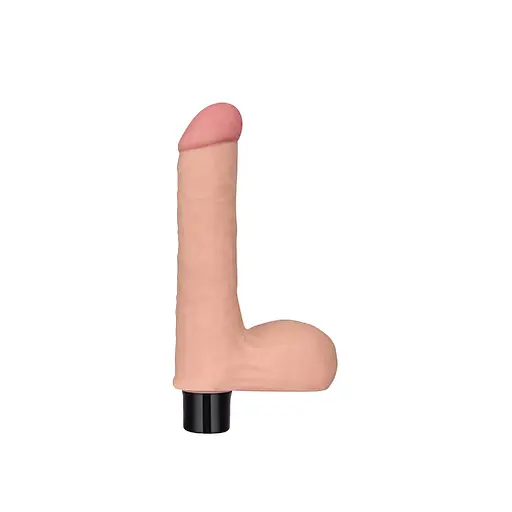 Реалістичний вібратор Lovetoy Real Softee Vibrator With Balls Flesh 17 см тілесний - фото 4