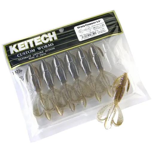 Силікон Keitech Crazy Flapper 2.4" EA#14 clear morning dawn (10 шт/уп) - фото 2
