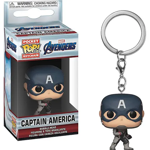 Фігурка-брелок Funko Pop Фанко Поп Avengers Endgame Captain America Месники Фінал Капітан Америка 4 см - фото 2