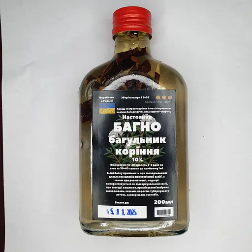 Настойка на корне багна/багульника 200 мл - фото 1