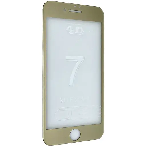 Защитное стекло DK 4D Full Glue для Apple iPhone 7/8/SE gold