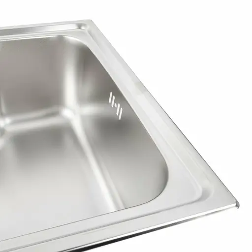 Кухонна мийка з нержавіючої сталі Platinum сатин 6043 (0,8/180 мм), Satin - фото 3