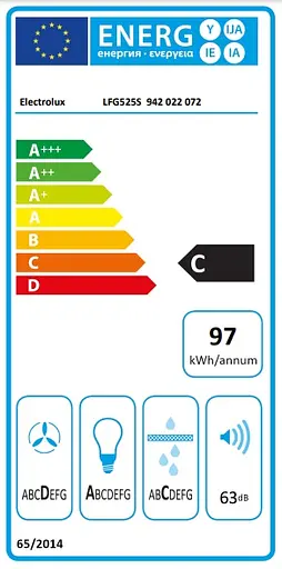 Вытяжка Electrolux встраиваемая 52 см 600 м3ч нержавеющая сталь - фото 4