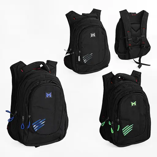 Рюкзак, 3 відділення, 33x14x46 см, C65518 (В асортименті) - фото 3