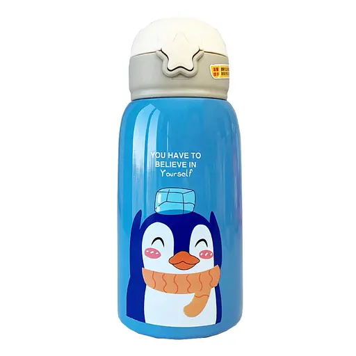 Термос-поїльник з силіконовою трубочкою Пінгвін MGZ-0311-1, 600 мл - фото 2