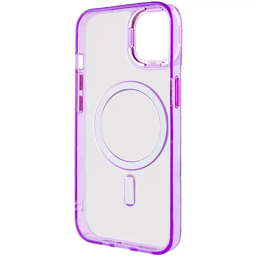 Чохол Epik TPU Iris with MagSafe для Apple iPhone 14, 6.1 Фіолетовий - фото 4