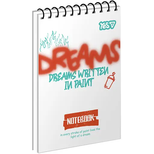 Зошит для записів Yes А7 Creative Fire 80 аркушів (152545)