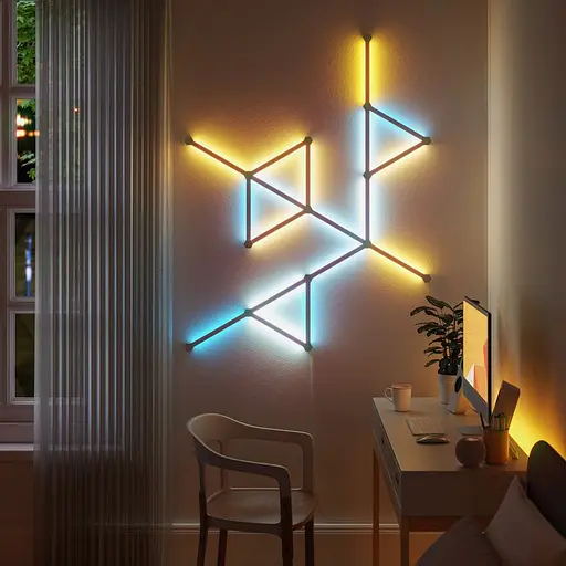 Умная система освещения Nanoleaf Lines Smarter Kit 9шт [80717] - фото 5