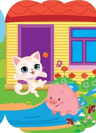 Рюкзачок із наліпками. Кошеня Сніжинка - фото 3