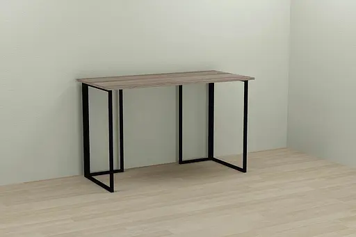 Компьютерный стол Ferrum-decor Ханна 75x100x60 черный ДСП Дуб Сонома Труфель 16мм (FRD-103473)