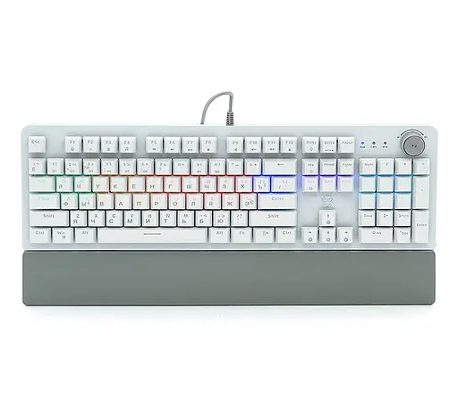 Клавіатура ігрова механічна Fantech MK-853V2 White Blue Switch MARCOS MECHANICAL Eng/Укр/Рус