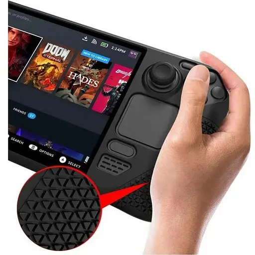 Чохол Dobe Silicone Case для Valve Steam Deck Black [105016] - фото 6