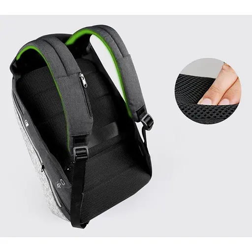 Рюкзак Tigernu D-83351 15. 6" черный Серый - фото 3