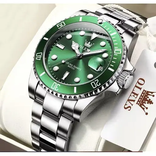 Мужские наручные часы Poedagar Olevs (Серебристые) - фото 2