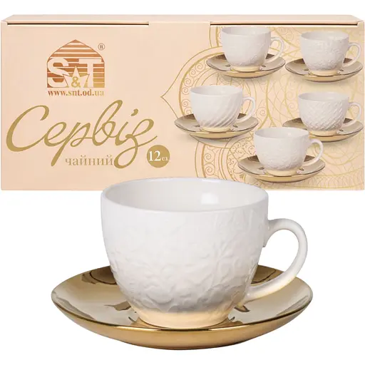  Сервіз чайний S&T Golden Lormar 12 предметів (04-001-005) - фото 1