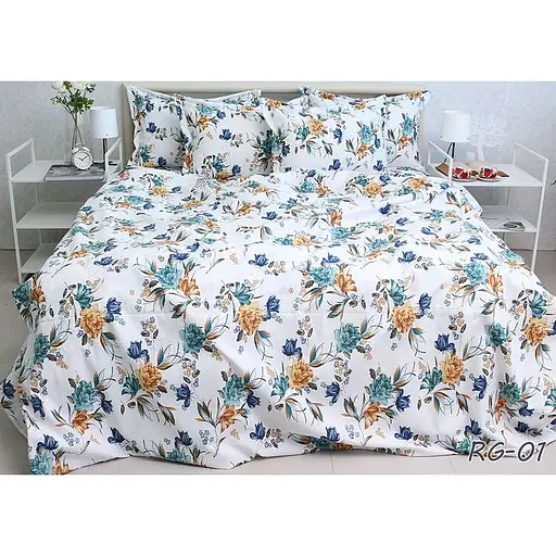 Комплект постільної білизни TAG Tekstil Євро 000267644 (Ranforce Gofre RG-01)
