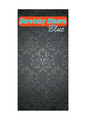 Насадка на пенис Boss Series Stretchy Sleeve 7 см голубой - фото 2
