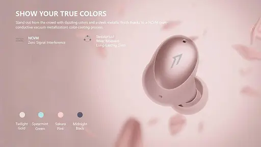Навушники бездротові 1MORE ESS6001T ColorBuds TWS Headphones рожеві - фото 5