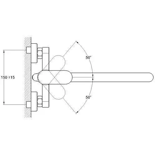 Змішувач для ванни Zegor GAB7-А136 одноважільний 30412 - фото 3