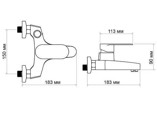 Змішувач для ванни Lidz Tani 006, Chrome (k40) LDTAN006CRM44964 - фото 7