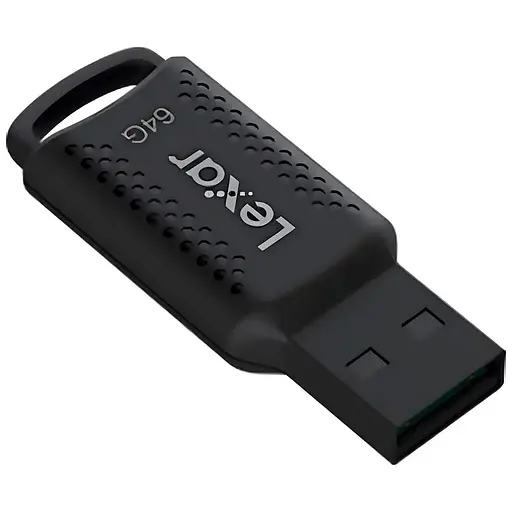 USB флеш накопичувач Lexar 64GB JumpDrive V400 Black USB 3.0 (LJDV400064G-BNBNG) - фото 3
